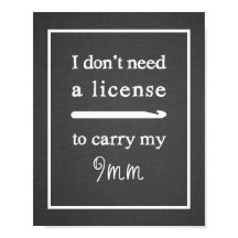 Crochet Hook Licencia Craft Room Dark