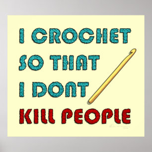 Póster Crochet, imprimo