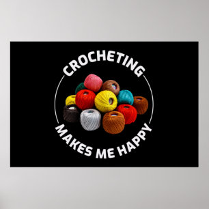 Póster Crocheting Crochet Knitus Crocheter