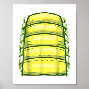 Póster Crocodil Belly del coligador delantero de niños de