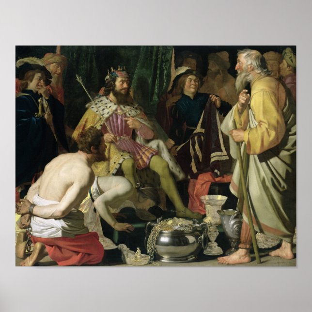 Póster Croesus y Solon, 1624 (Frente)