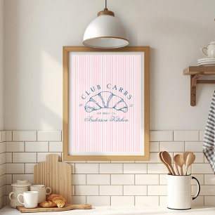 Póster Croissant de Carbohidratos del Club Divertido Raya