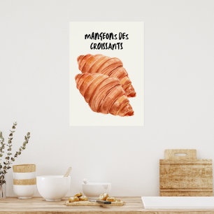 Póster Croissants