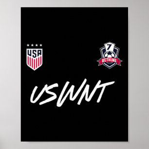 Póster Croix Bethune 20 Navy Uswnt Oficialmente Licenciad