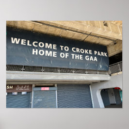 Póster Croke Park GAA Dublín Irlanda Europa