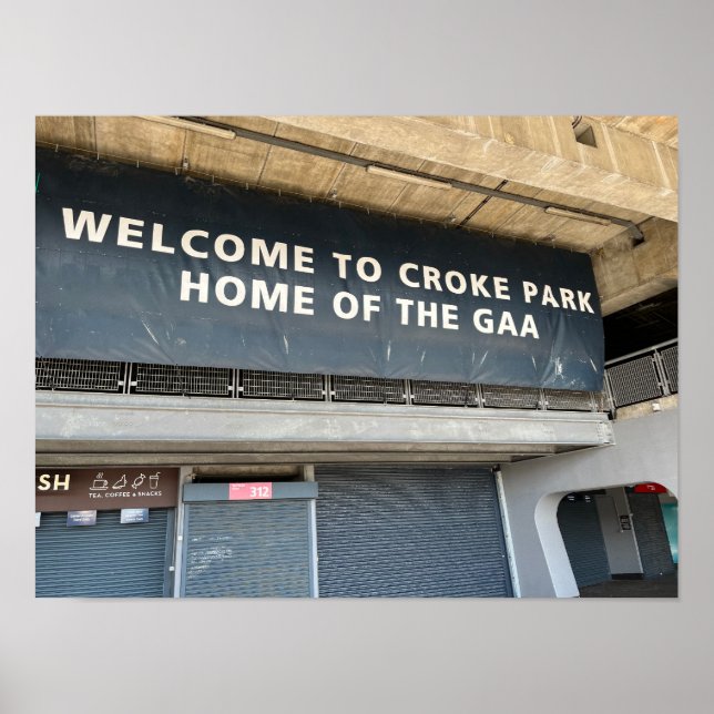 Póster Croke Park GAA Dublín Irlanda Europa (Frente)