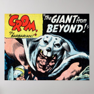 Póster Crom and the Gian from Beyond Art Print #1