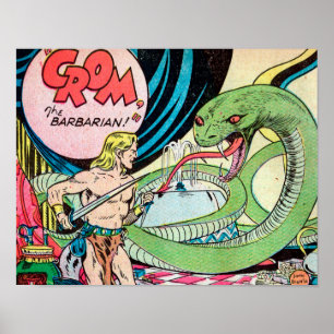Póster Crom the Barbarian Art Print #1