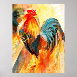 Póster Cromas de gallo
