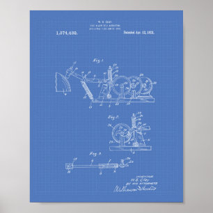 Póster Crónica de alarma de incendios 1921 Patent Art - B