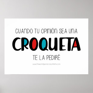 Póster Croqueta