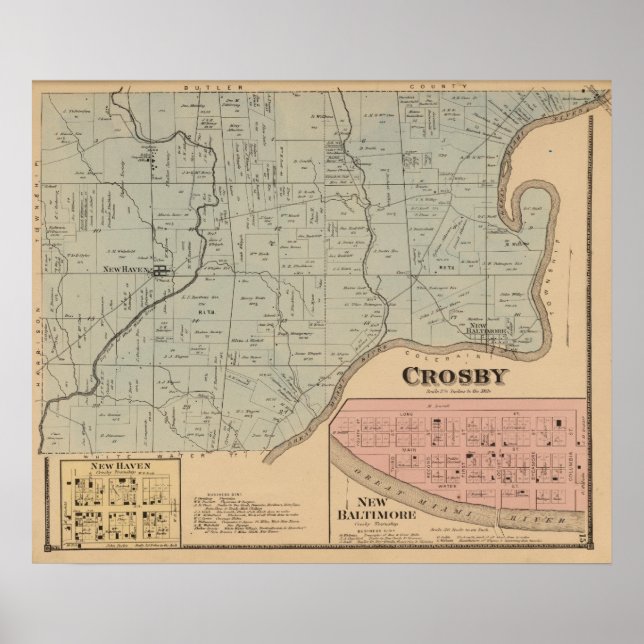 Póster Crosby, Ohio (Frente)