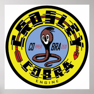 Póster Crosley Cobra Motor de reproducción de signos vint