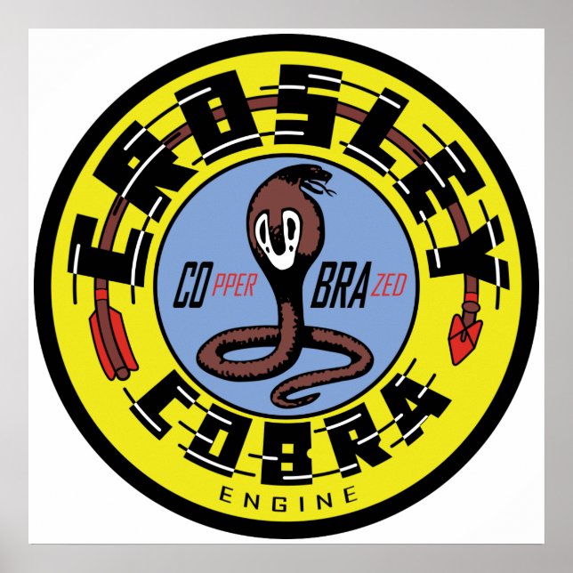 Póster Crosley Cobra Motor de reproducción de signos vint (Frente)