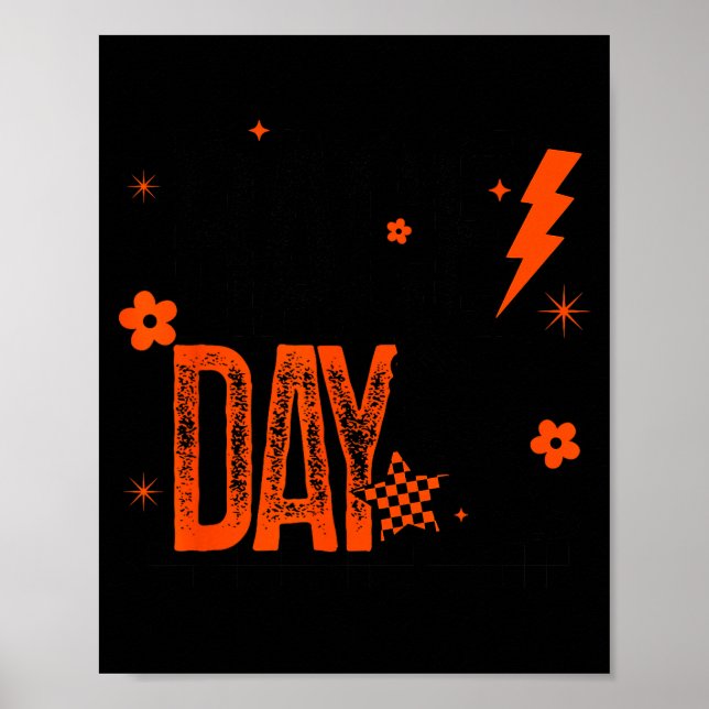 Póster Cross Country Race Day Runner Track And Field Oran (Frente)