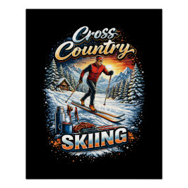 Póster Cross Country Skiing