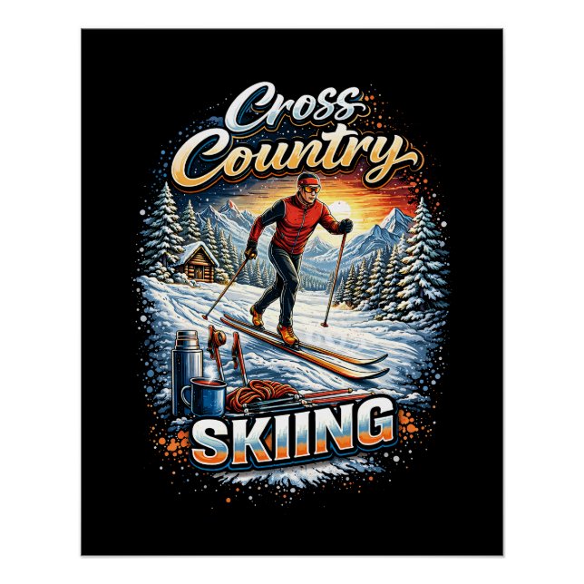 Póster Cross Country Skiing (Anverso)