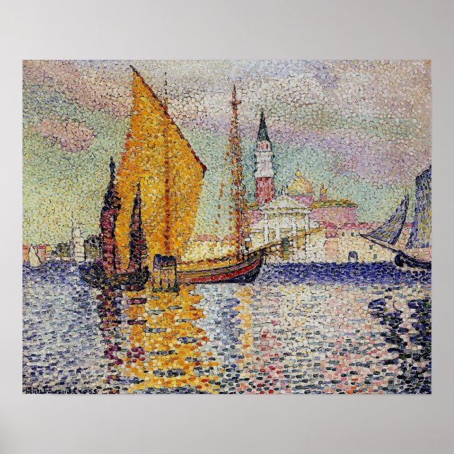 Póster Cross - San Giorgio Maggiore, Venecia, 1903 (Frente)