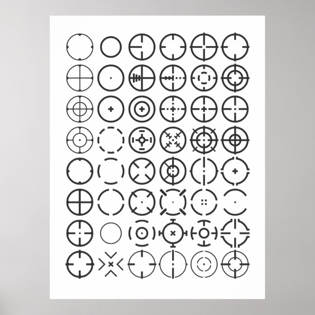 Póster ⌖ Crosshair Reticles (Frente)