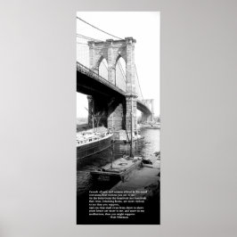 Póster Crossing Brooklyn Ferry New York City Walt Whitman