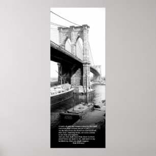 Póster Crossing Brooklyn Ferry New York City Walt Whitman