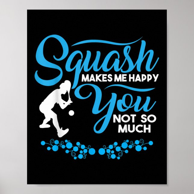 Póster Crossminton Racquetball Speed Badminton Player Squ (Frente)