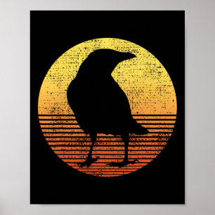 Póster Crow Bird Lover Raven Vintage