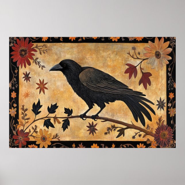 Póster Crow de otoño (Frente)