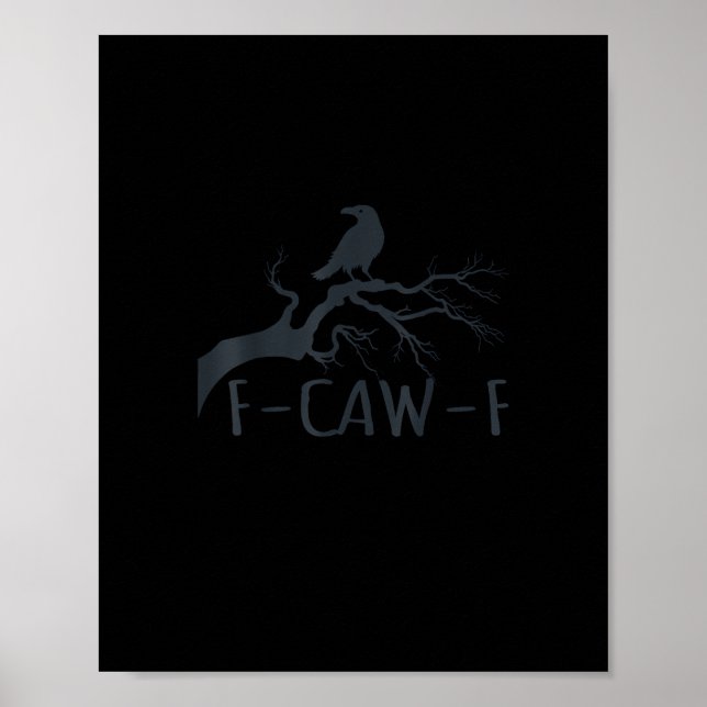 Póster Crow F-Caw-F Retro Crow (Frente)