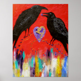 Póster Crow Heart