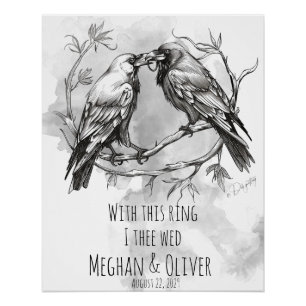 Póster Crow Lover con este anillo
