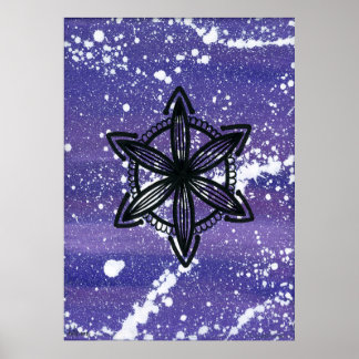 Póster Crown Chakra - Dots One