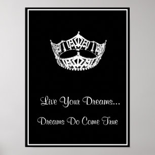Póster Crown Live Your Dreams Poster