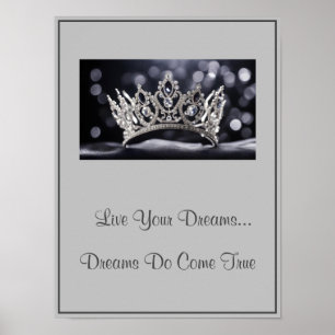 Póster Crown Live Your Dreams Poster