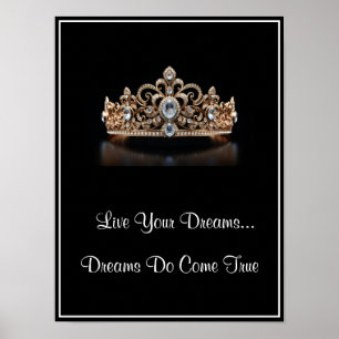 Póster Crown Live Your Dreams Poster