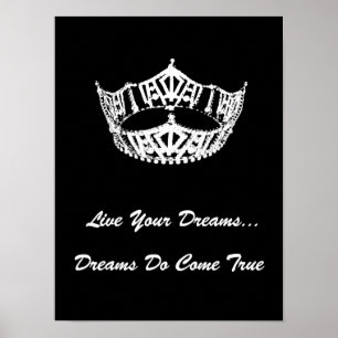 Póster Crown Live Your Dreams Poster