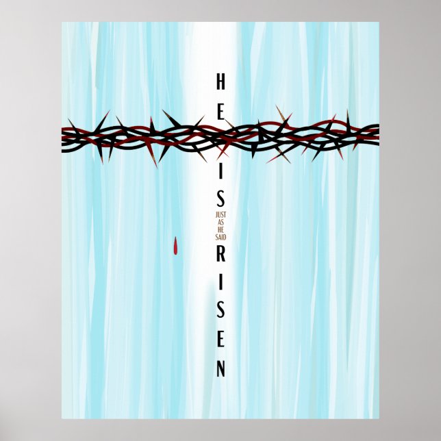 Póster Crown of Thorns Cross (Frente)