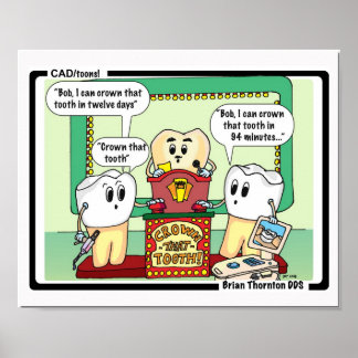 Póster Crown that Tooth Print