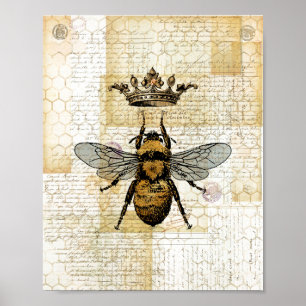 Póster Crowne Bee Collage