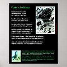 Crows en Lochranza poem/John G.Hall Poster