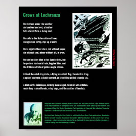 Póster Crows en Lochranza poem/John G.Hall Poster