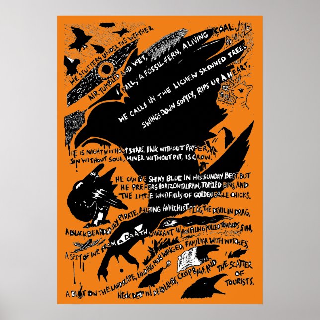 Póster Crows en Lochranza poster (naranja) (Frente)