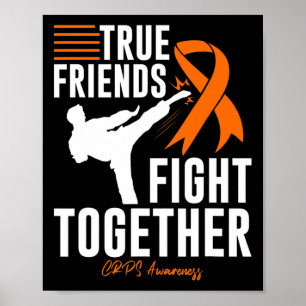 Póster Crps Awareness Friend apoya las artes marciales
