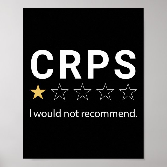 Póster Crps No Recomendaría Crps De Guerrero De Crps Rsd  (Frente)
