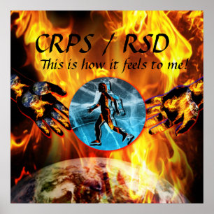 Póster ¡CRPS/RSD esto es cómo siente a mí!  Poster de