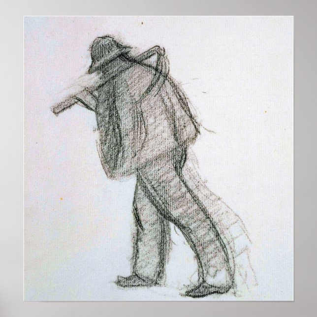 Póster Cruce - Campesino Con Scythe (Frente)