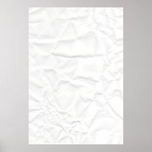Póster Cruce de textura con cresta de papel BLANCO