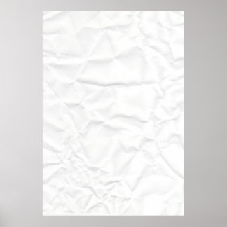 Póster Cruce de textura con cresta de papel BLANCO