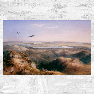 Póster Cruce de Yellowstone y Missouri por Bodmer