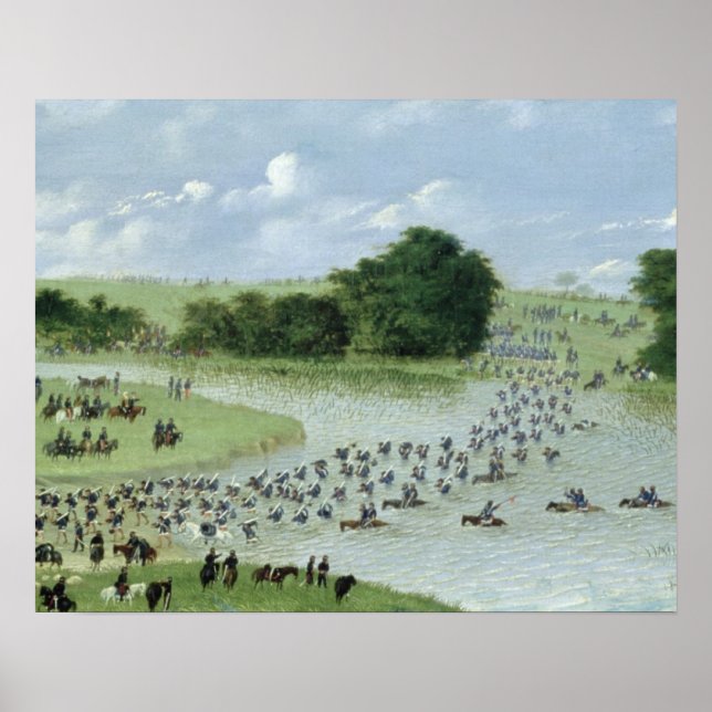 Póster Cruce del río San Joaquín, Paraguay, 1865 (Frente)